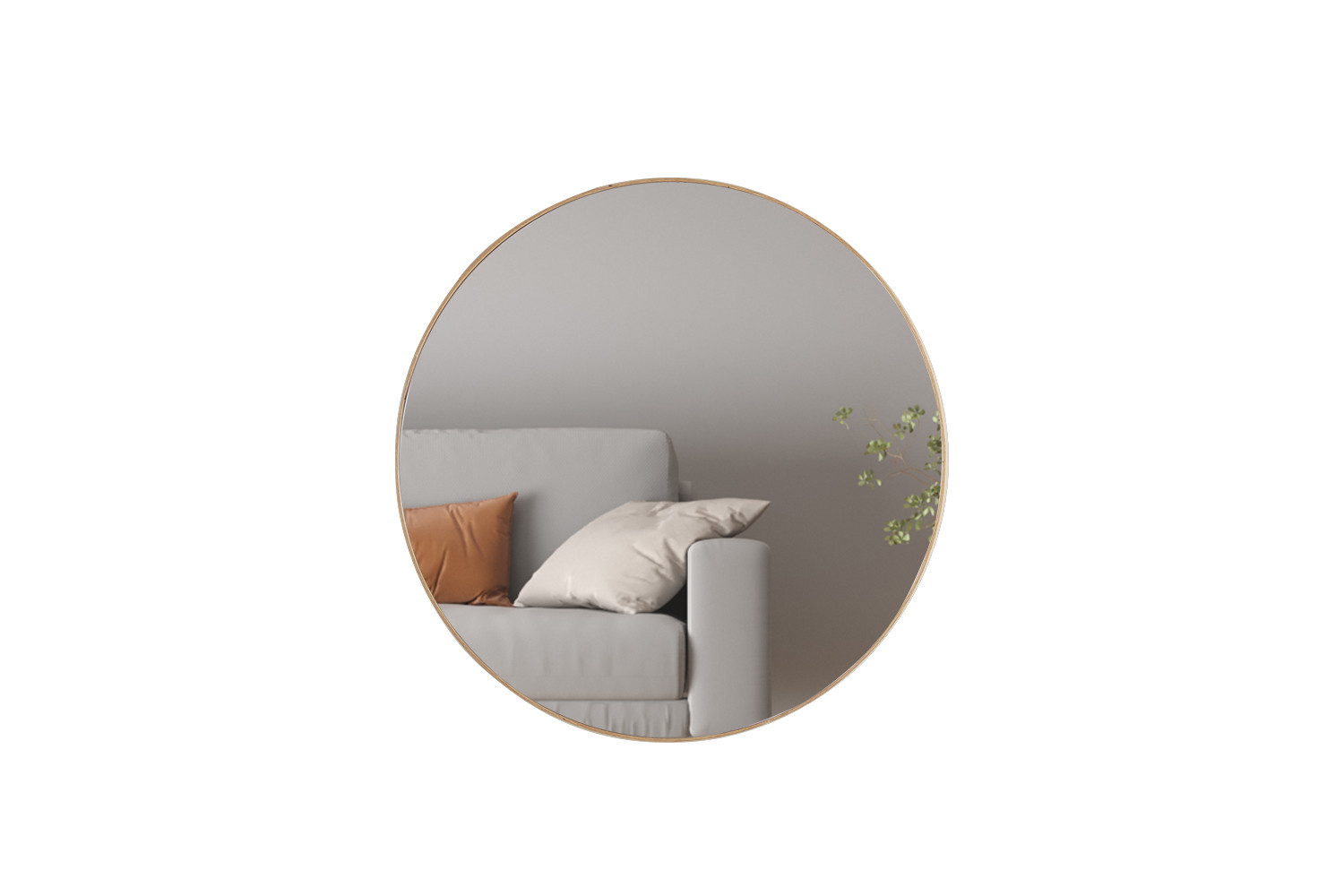 Miroir 'Ria' 80x80 Chêne vieilli – Image 3
