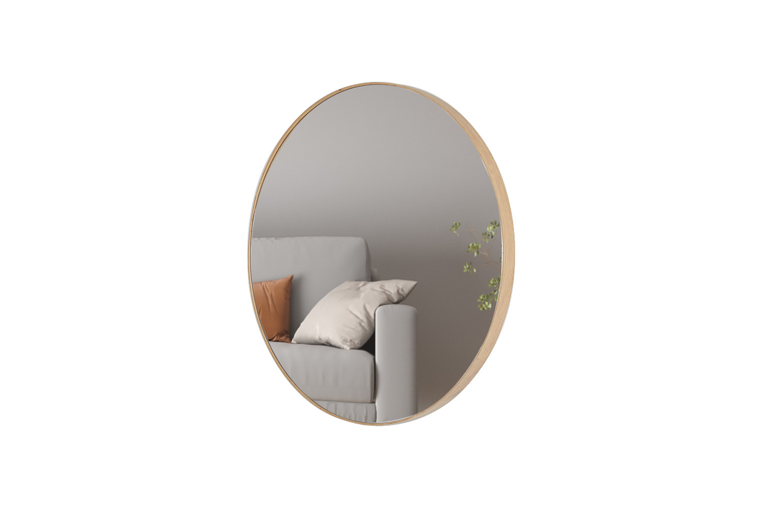 Miroir 'Ria' 80x80 Chêne vieilli – Image 4