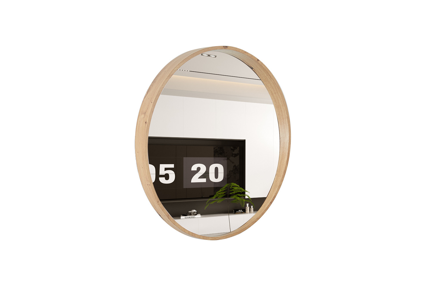 Miroir 'Roxy' 80x80 Chêne vieilli – Image 4