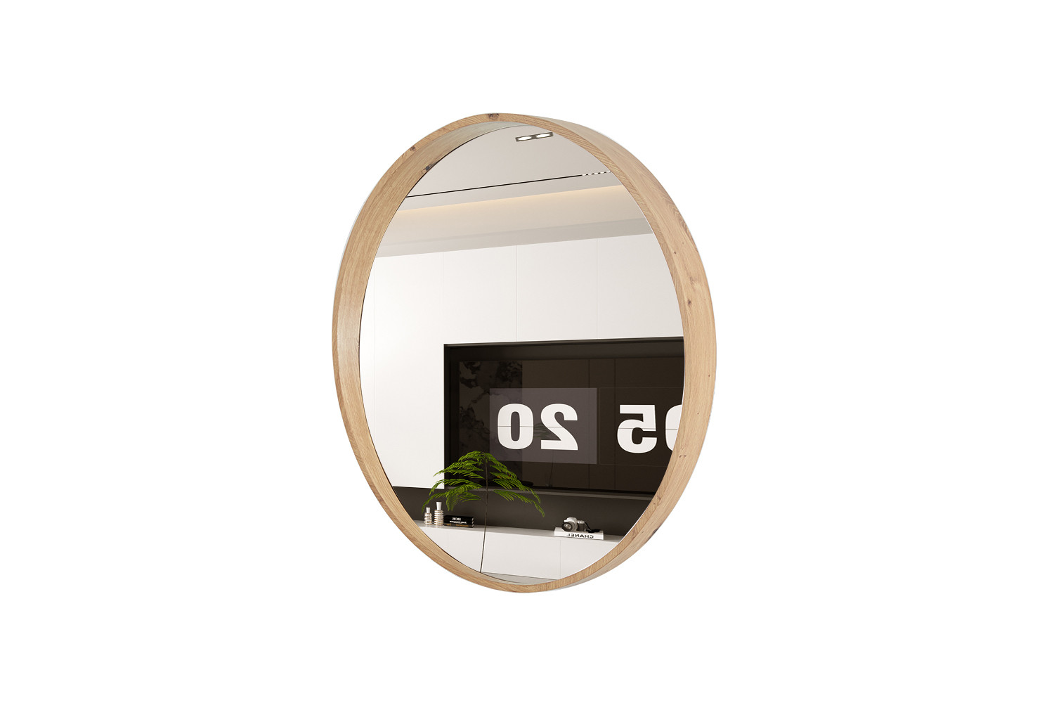 Miroir 'Roxy' 80x80 Chêne vieilli – Image 5