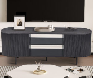 Meuble TV 'Lagos' 160 cm Décor Brun foncé