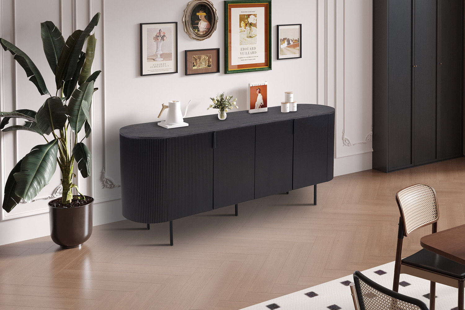 Bahut 'Lagos' 200 cm Décor Brun foncé – Image 2