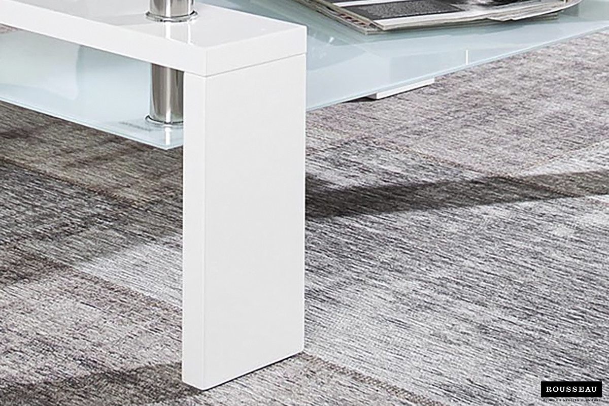 Table basse 'Alana' Blanc laqué – Image 3