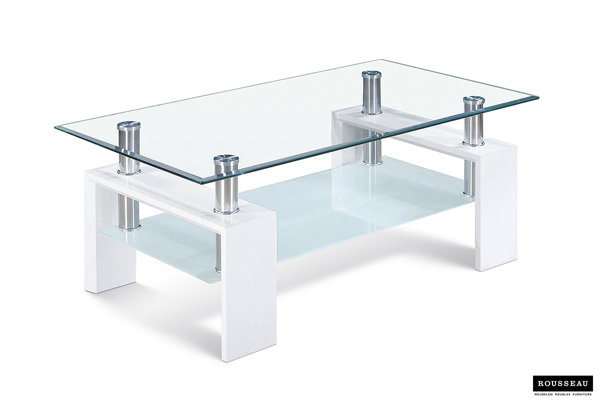 Table basse 'Alana' Blanc laqué – Image 5