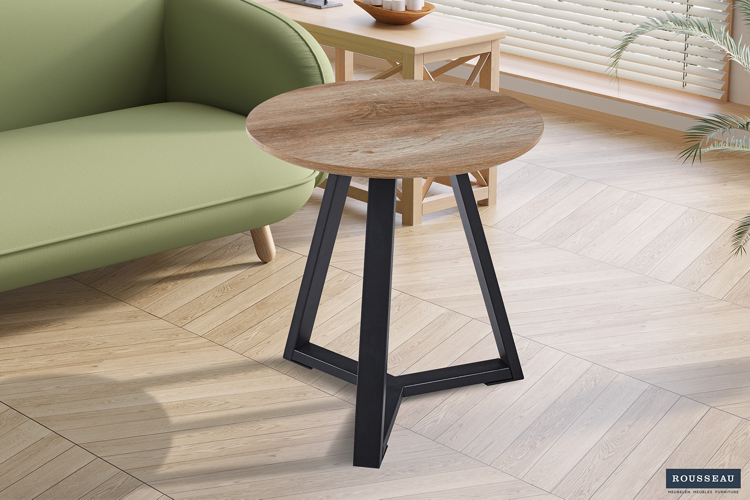 Table d'appoint 'Paso 2' Décor Chêne Vieilli