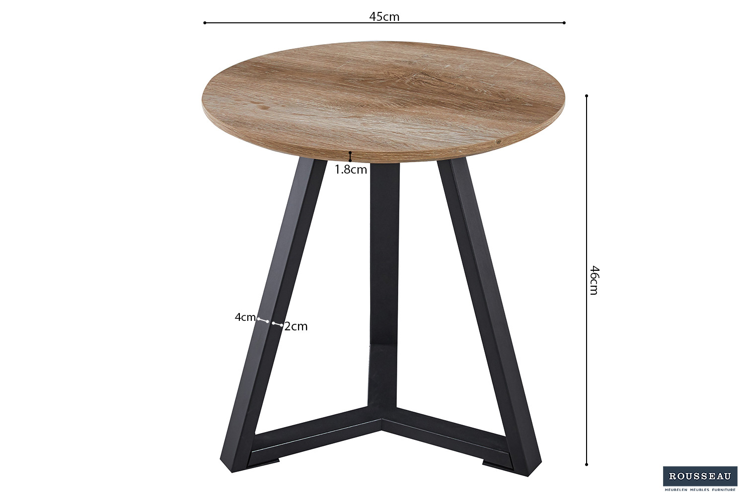 Table d'appoint 'Paso 2' Décor Chêne Vieilli – Image 7