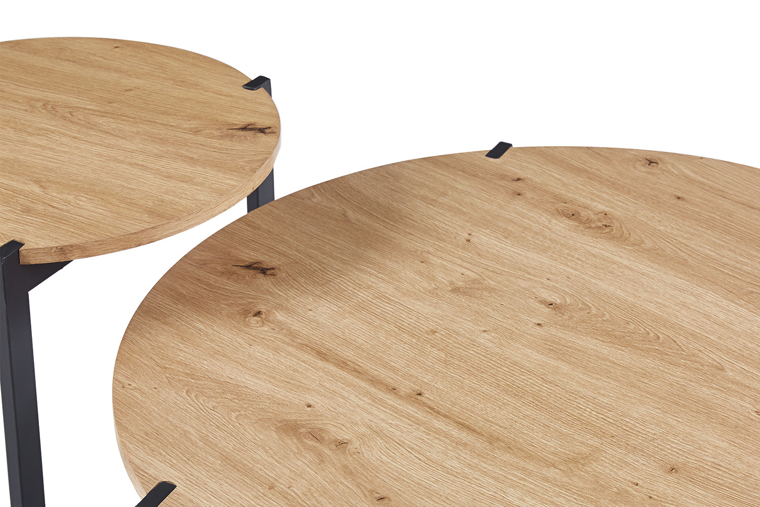 Set de 2 Table basses ''Pola' Décor Chêne vieilli – Image 5