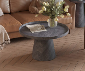 Table basse 'Manus' 80 cm Décor Gris foncé