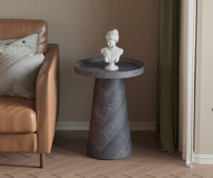 Table basse 'Manus' 45 cm Décor Gris foncé