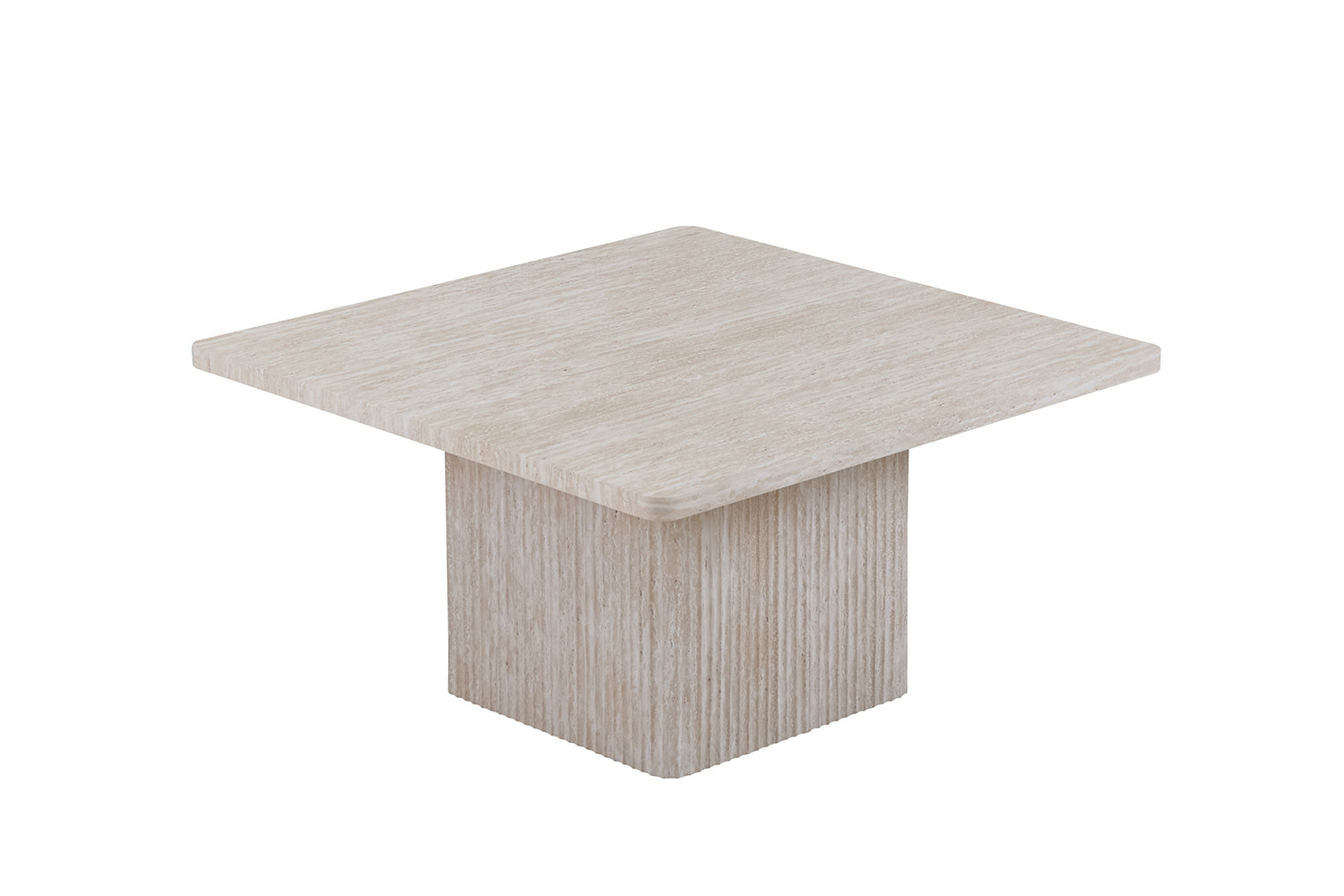 Set de 2 Table basses 'Bobby' Décor travertin Beige – Image 6