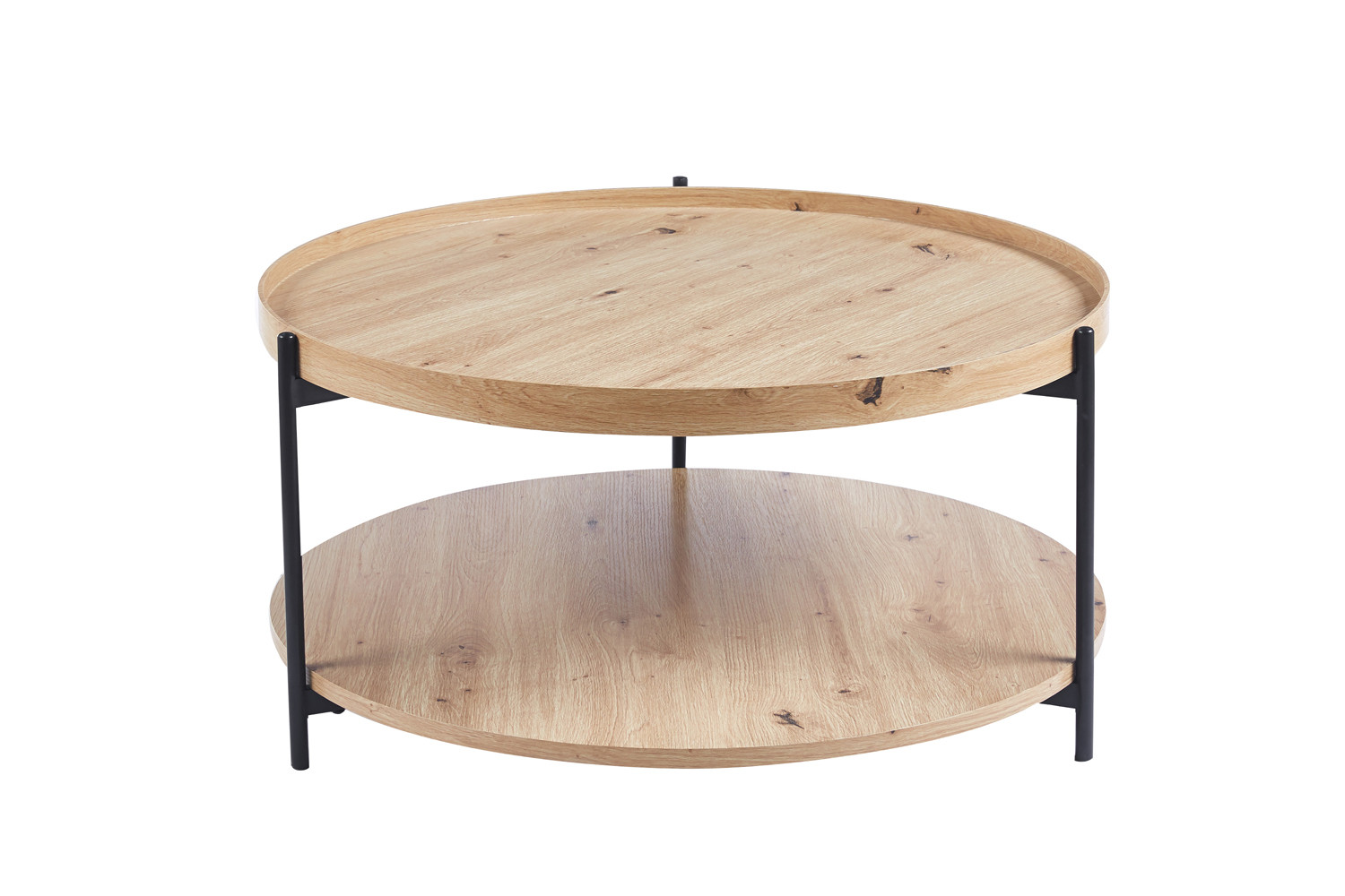 Table basse 'Dalina' 80 cm Décor Chêne vieilli – Image 4