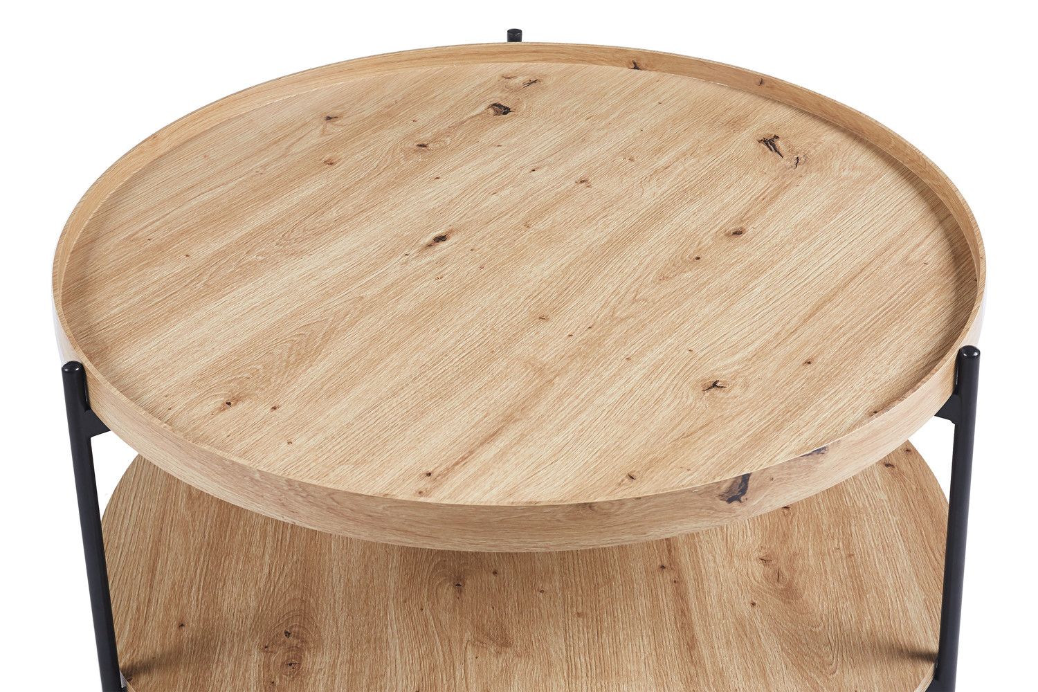 Table basse 'Dalina' 80 cm Décor Chêne vieilli – Image 5