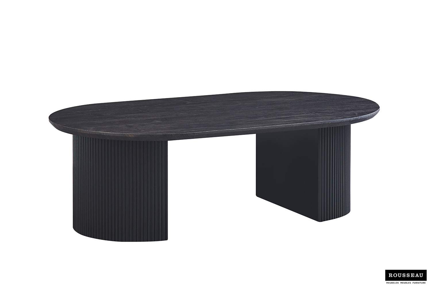 Table basse 'Lagos' 120 cm Ovale Décor Brun foncé – Image 3