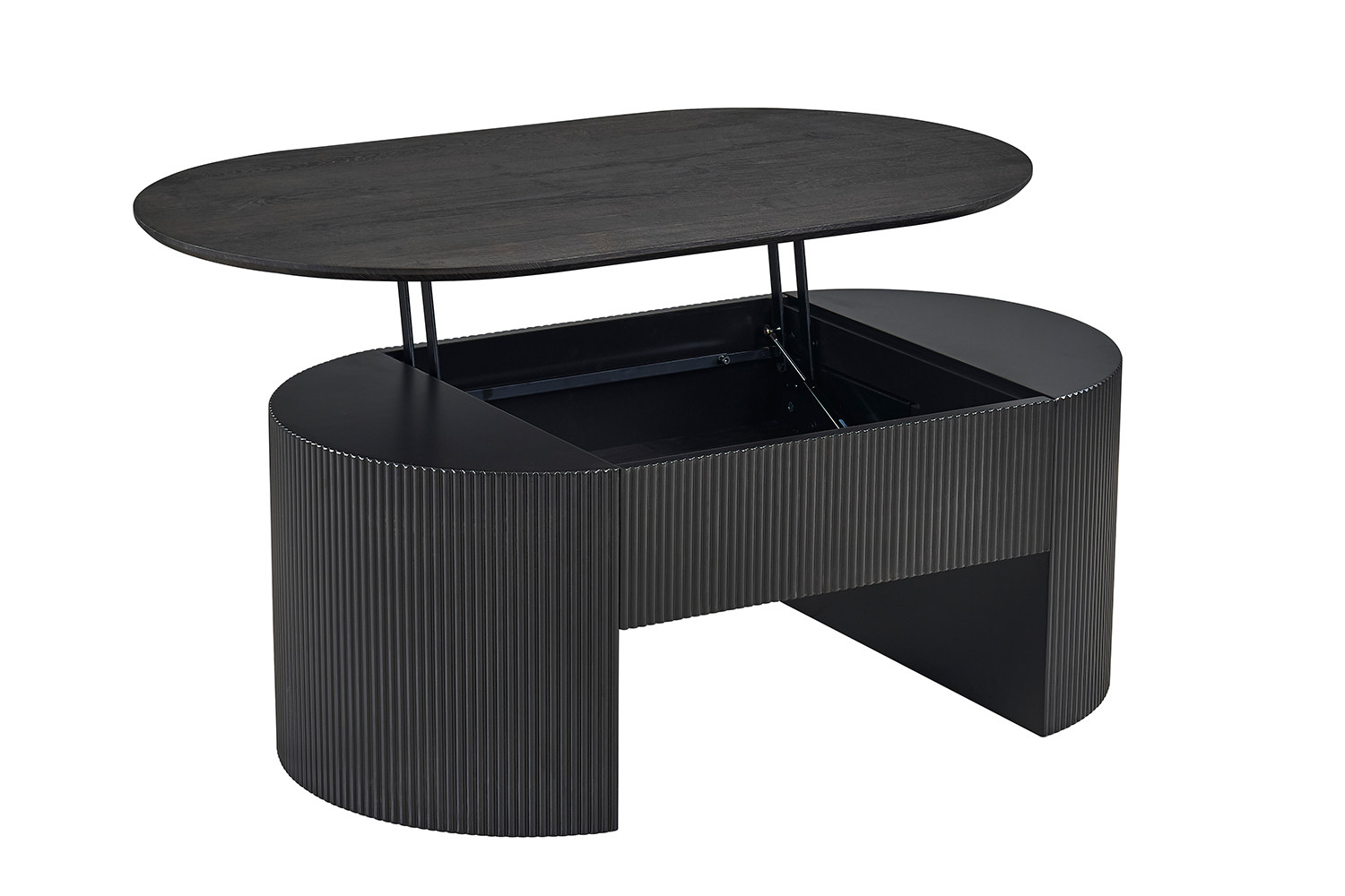 Table basse 'Lagos' 120 cm Plateau relevable Décor Brun foncé – Image 9