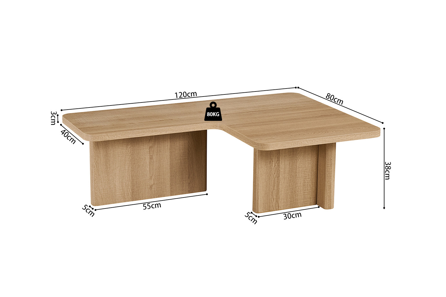 Table basses 'Arallo' Décor Chêne Naturel – Image 11