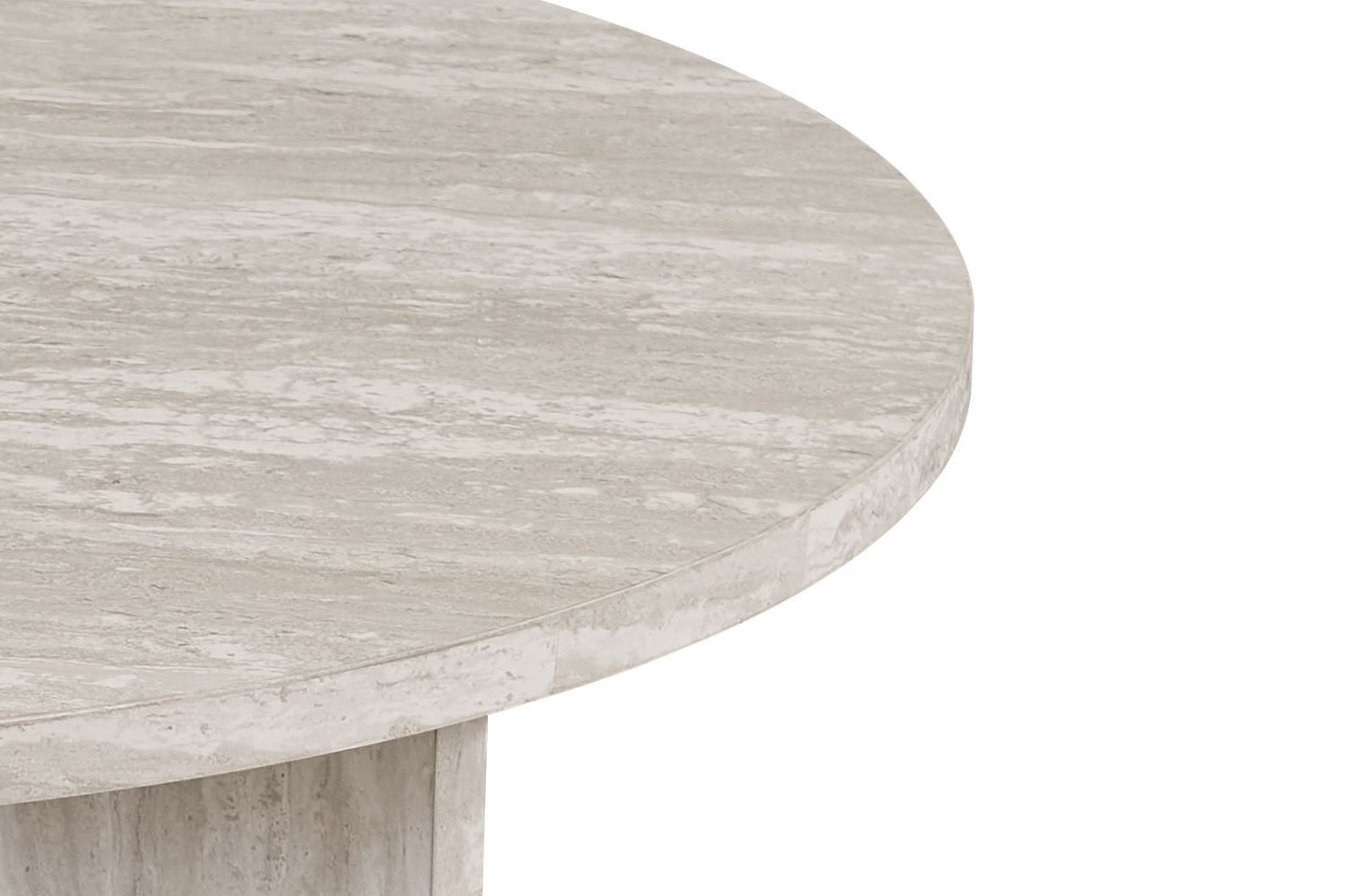 Table basses 'Drasir' Ronde Décor Travertin Gris – Image 6