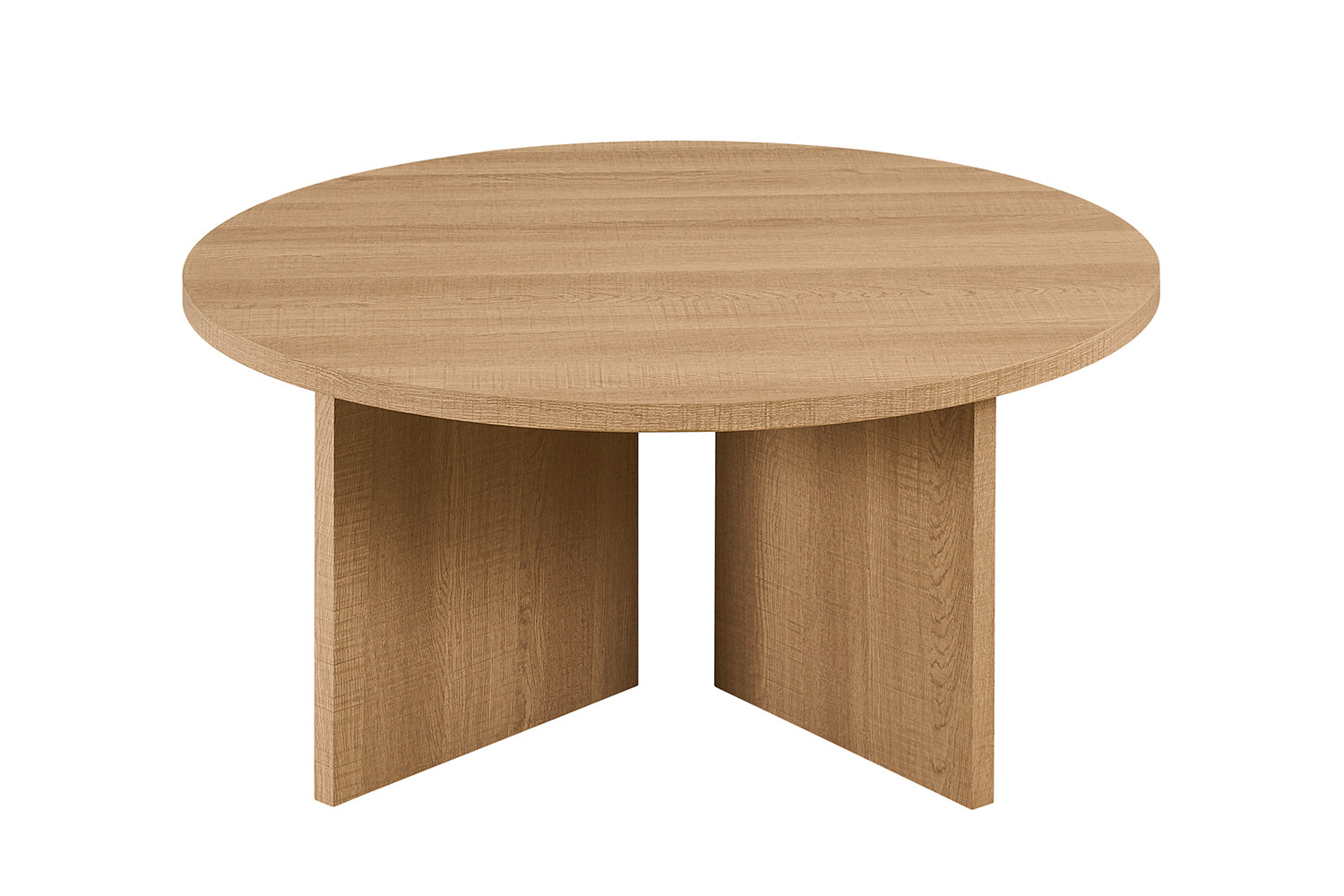Table basses 'Drasir' Ronde Décor Chêne Naturel – Image 4
