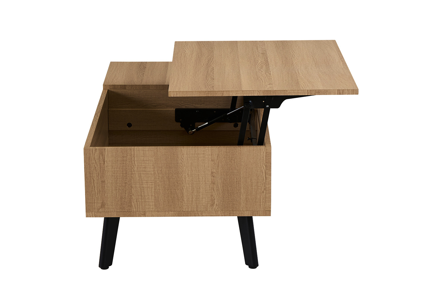 Table basse 'Justine' Plateau relevable Décor Chêne Naturel – Image 10