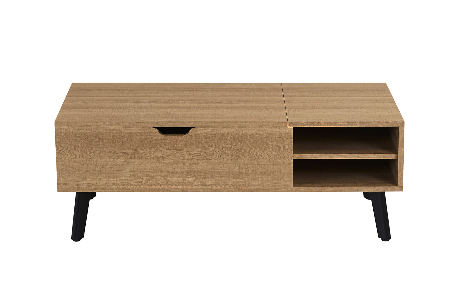 Table basse 'Justine' Plateau relevable Décor Chêne Naturel – Image 5