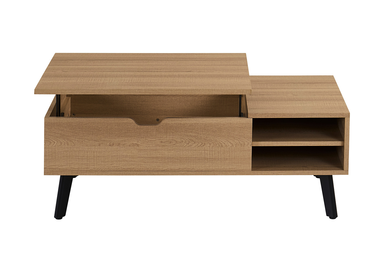 Table basse 'Justine' Plateau relevable Décor Chêne Naturel – Image 8