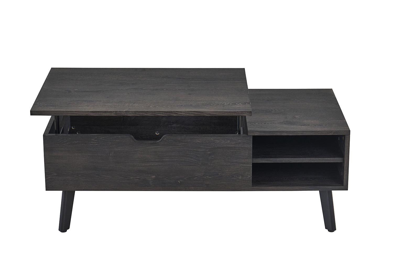 Table basse 'Justine' Plateau relevable Décor Brun foncé – Image 8