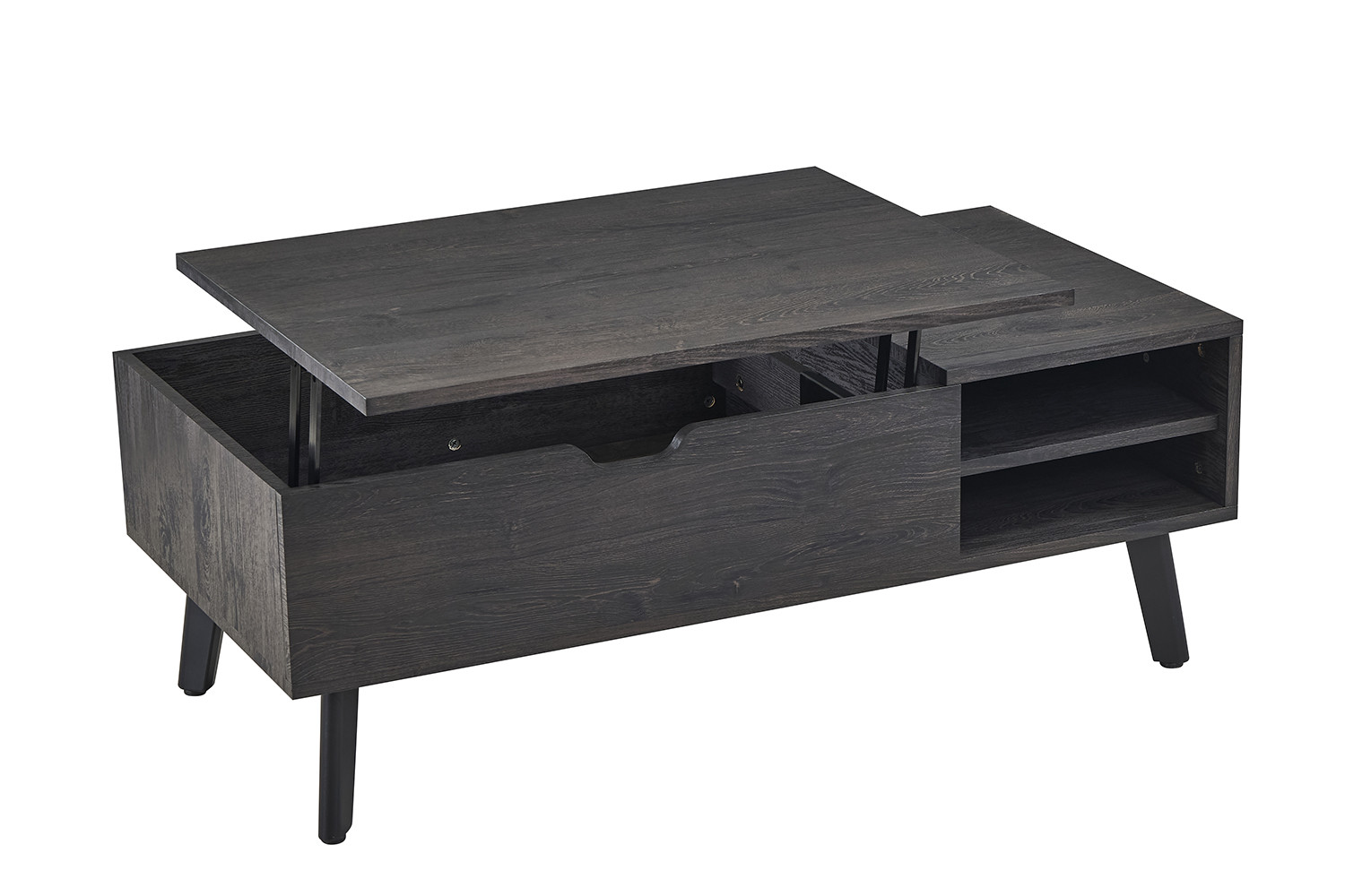 Table basse 'Justine' Plateau relevable Décor Brun foncé – Image 9