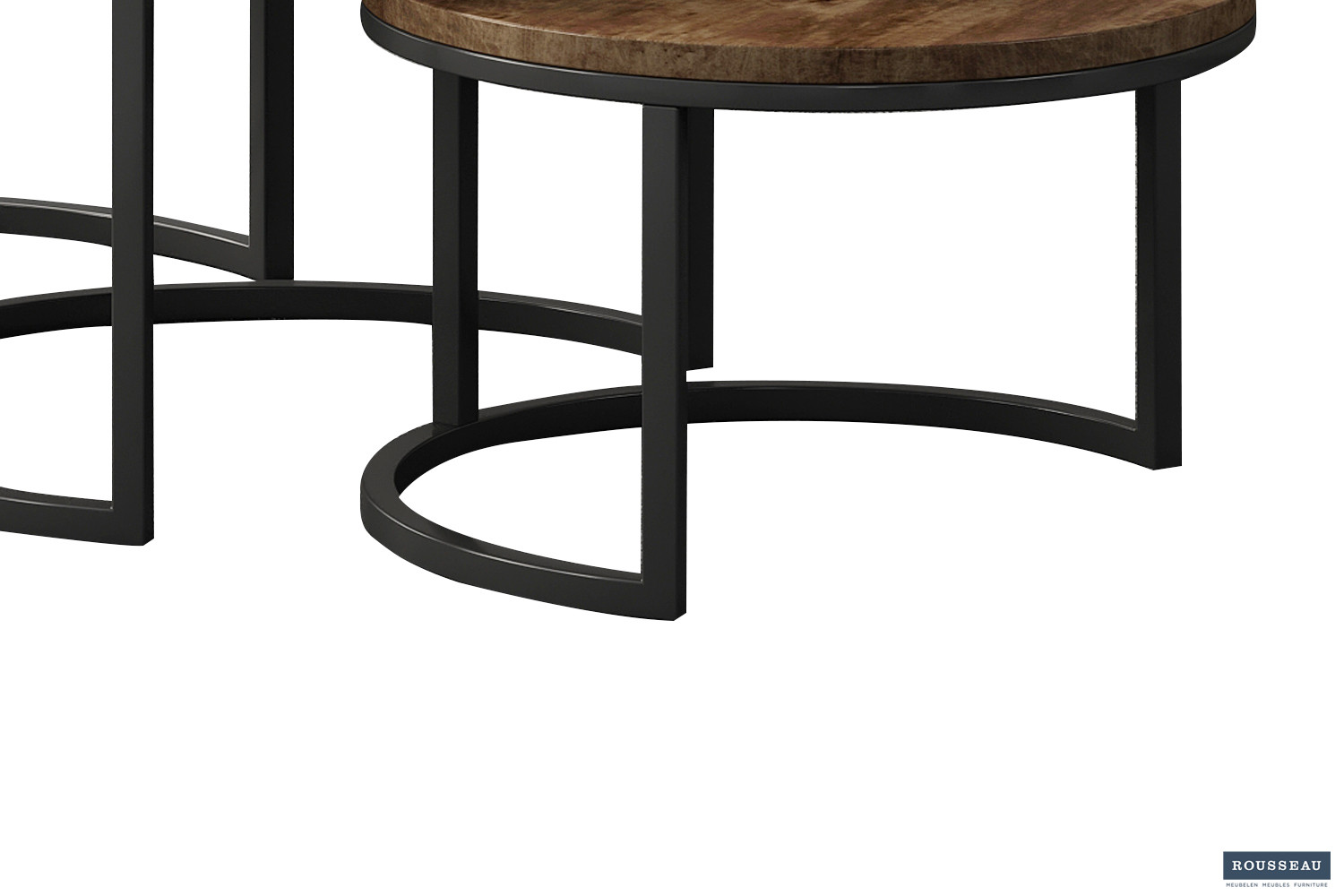 Table basse 'Arnod' set de 3 Bois de Manguier – Image 4