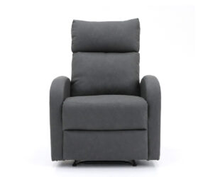 Alternative view of Fauteuil relax 'France' relevable manuellement PU Noir