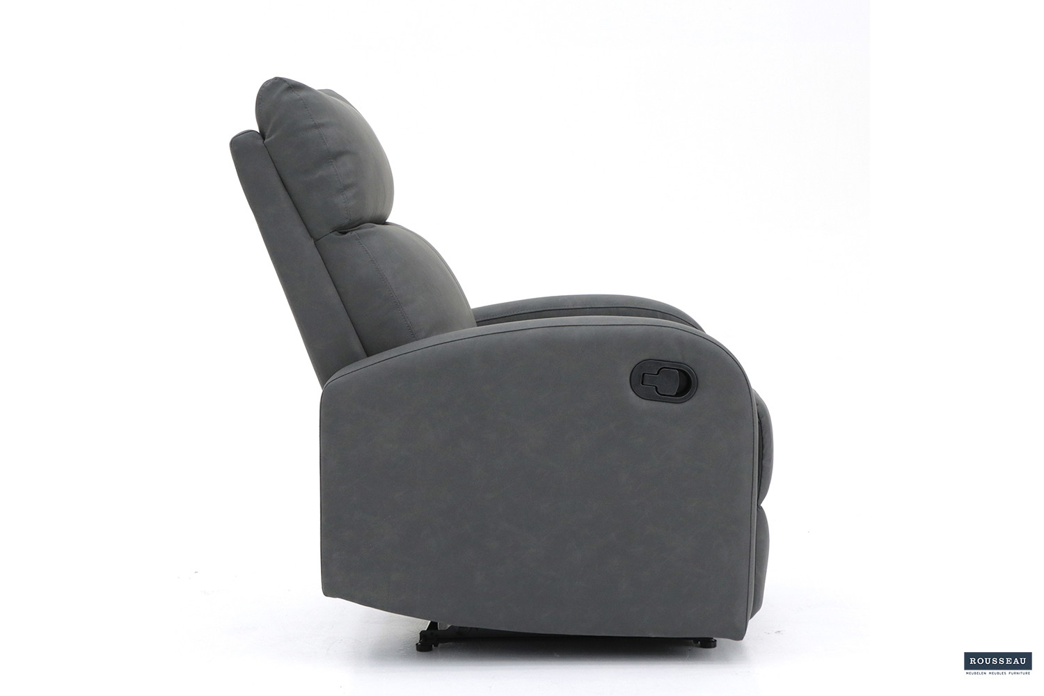 Fauteuil relax 'France' relevable manuellement PU Noir – Image 4