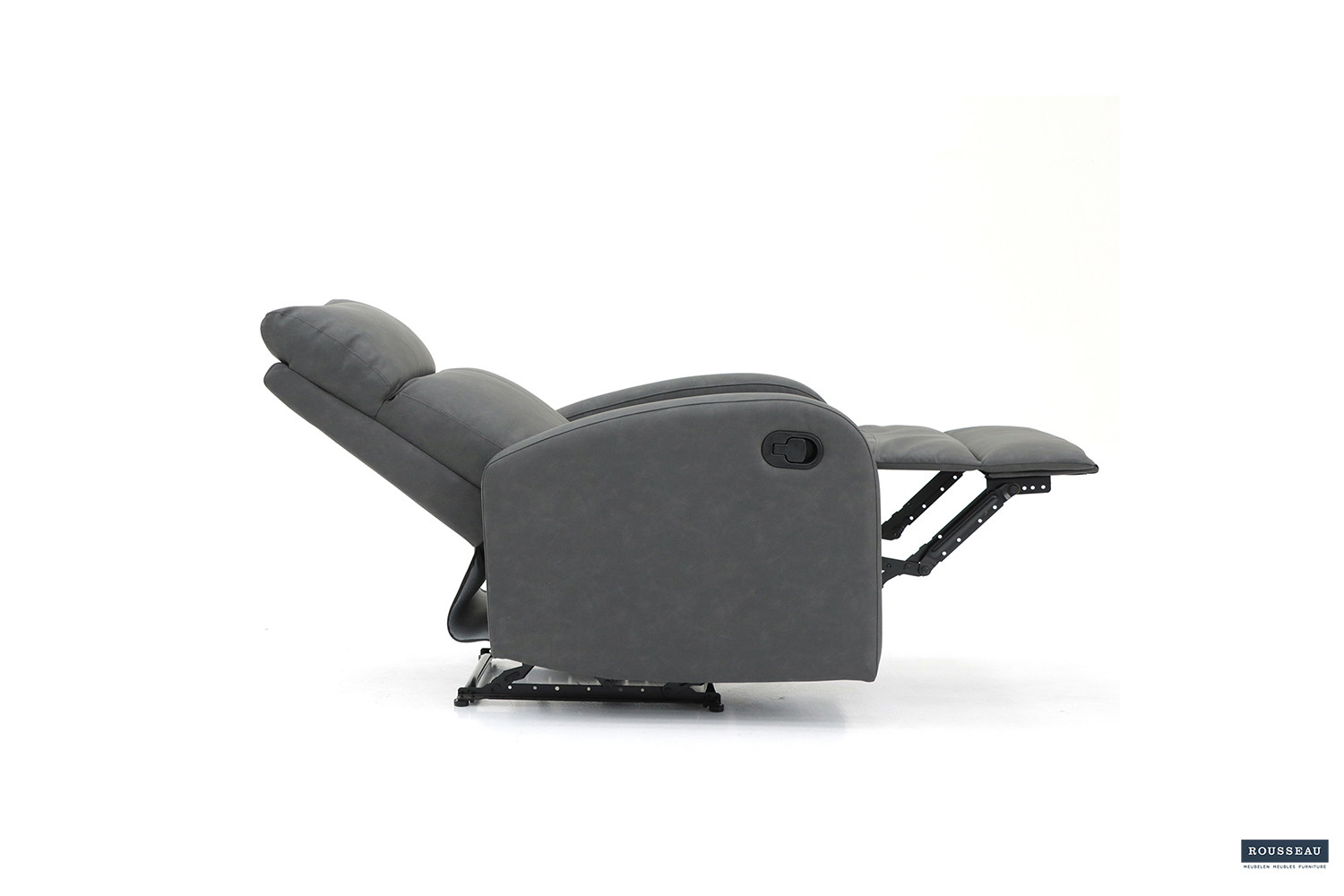 Fauteuil relax 'France' relevable manuellement PU Noir – Image 5