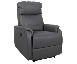 Alternative view of Fauteuil relax 'Tokio' relevable manuellement PU Gris