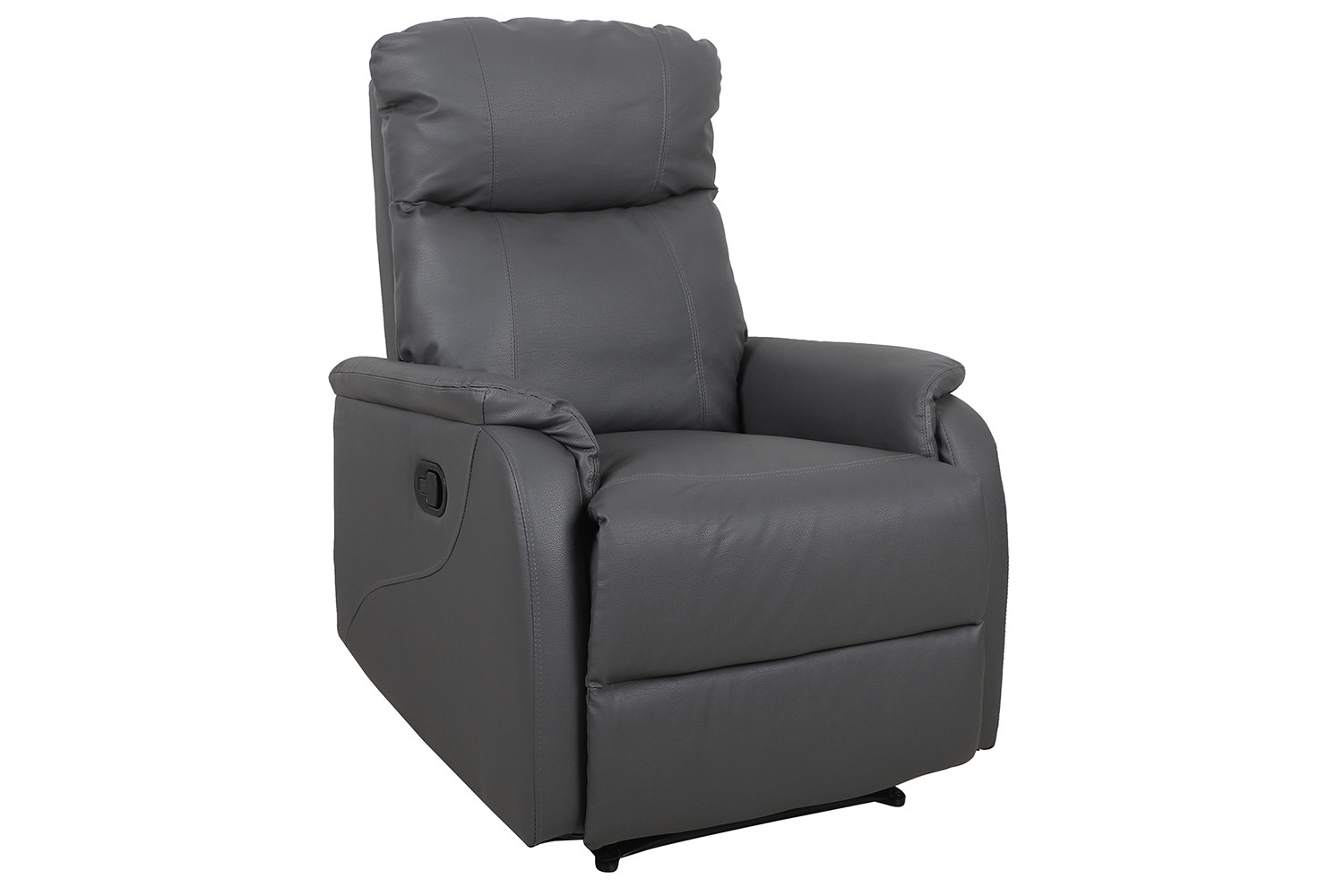 Fauteuil relax 'Tokio' relevable manuellement PU Gris – Image 2