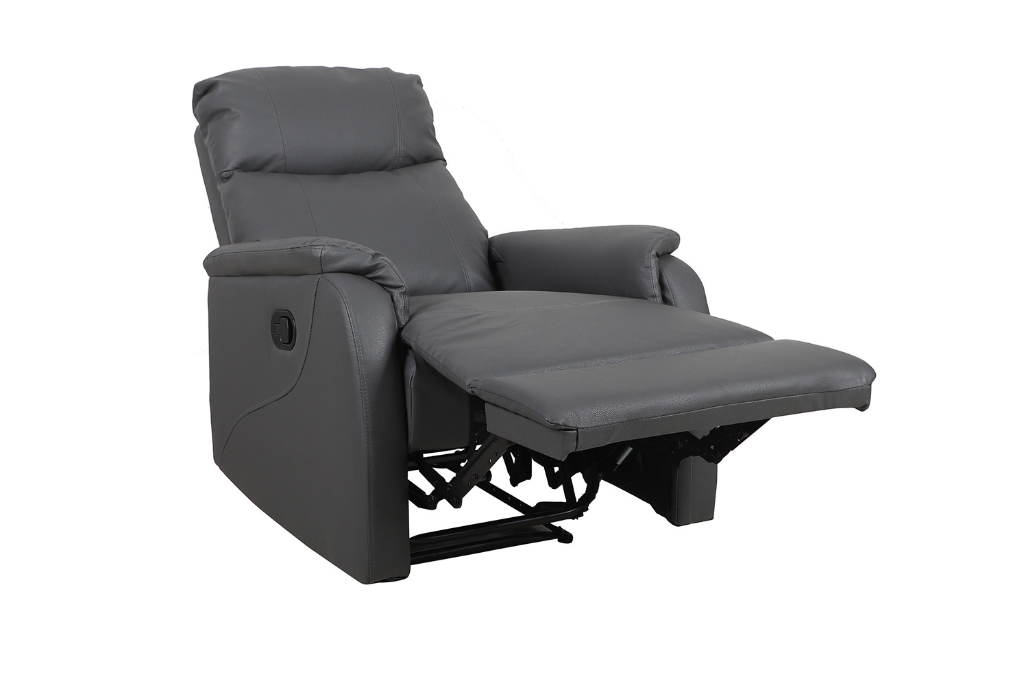 Fauteuil relax 'Tokio' relevable manuellement PU Gris – Image 5
