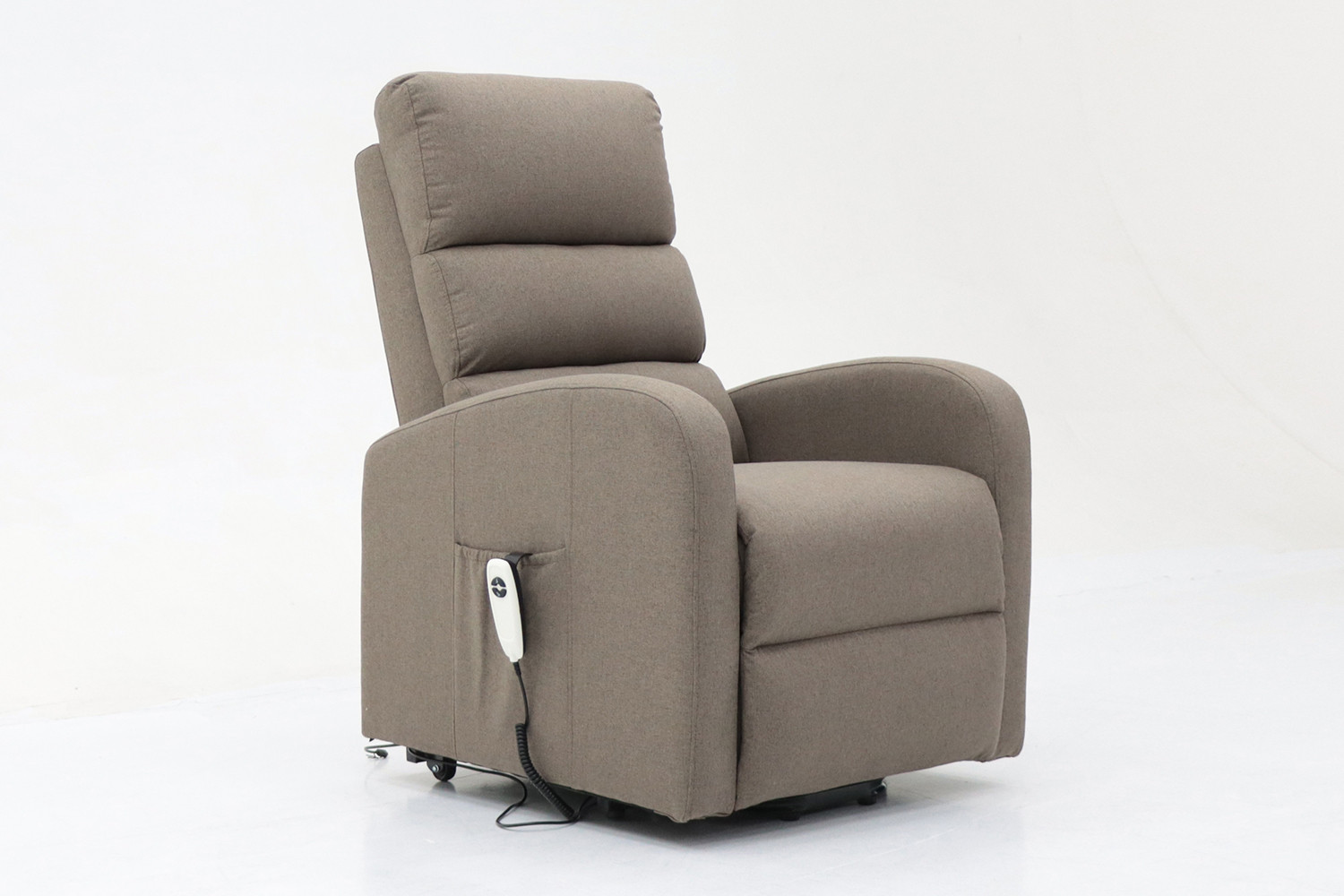 Fauteuil releveur electrique 'Bruges' Tissu Taupe – Image 3