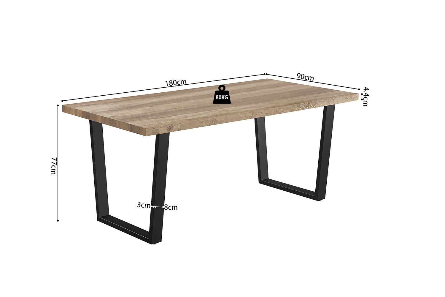 Table 'Armin' 180 cm Decor Mango – Image 8