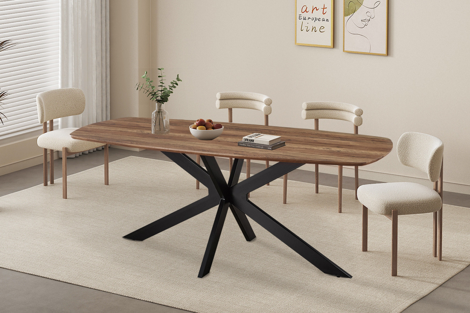 Table 'Aziz' 200 cm Ovale Danoise Décor Mango