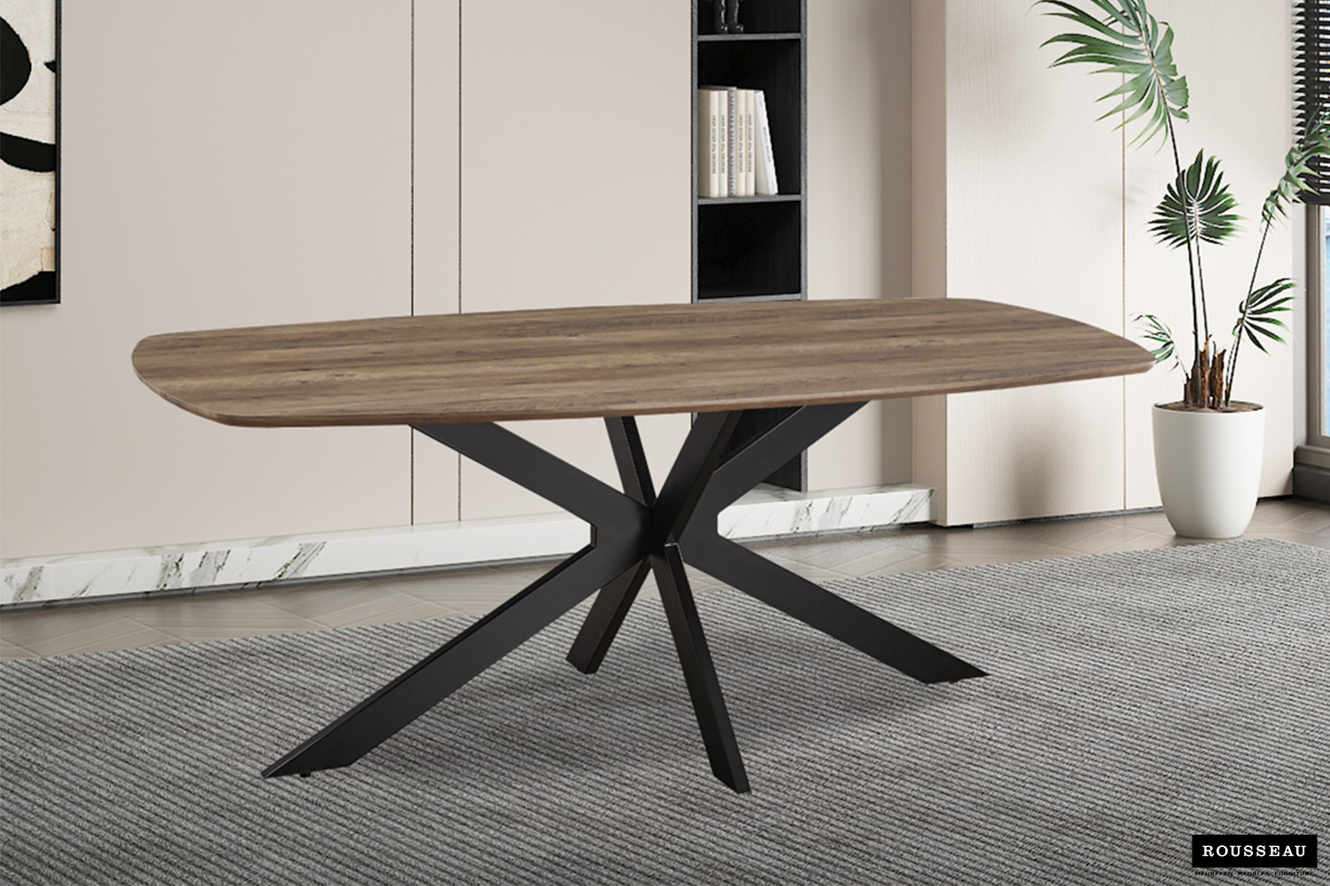 Table 'Aziz' 200 cm Ovale Danoise Décor Mango – Image 2