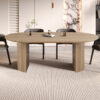 Table 'Lagos' 220 cm Ovale Décor Chêne Naturel