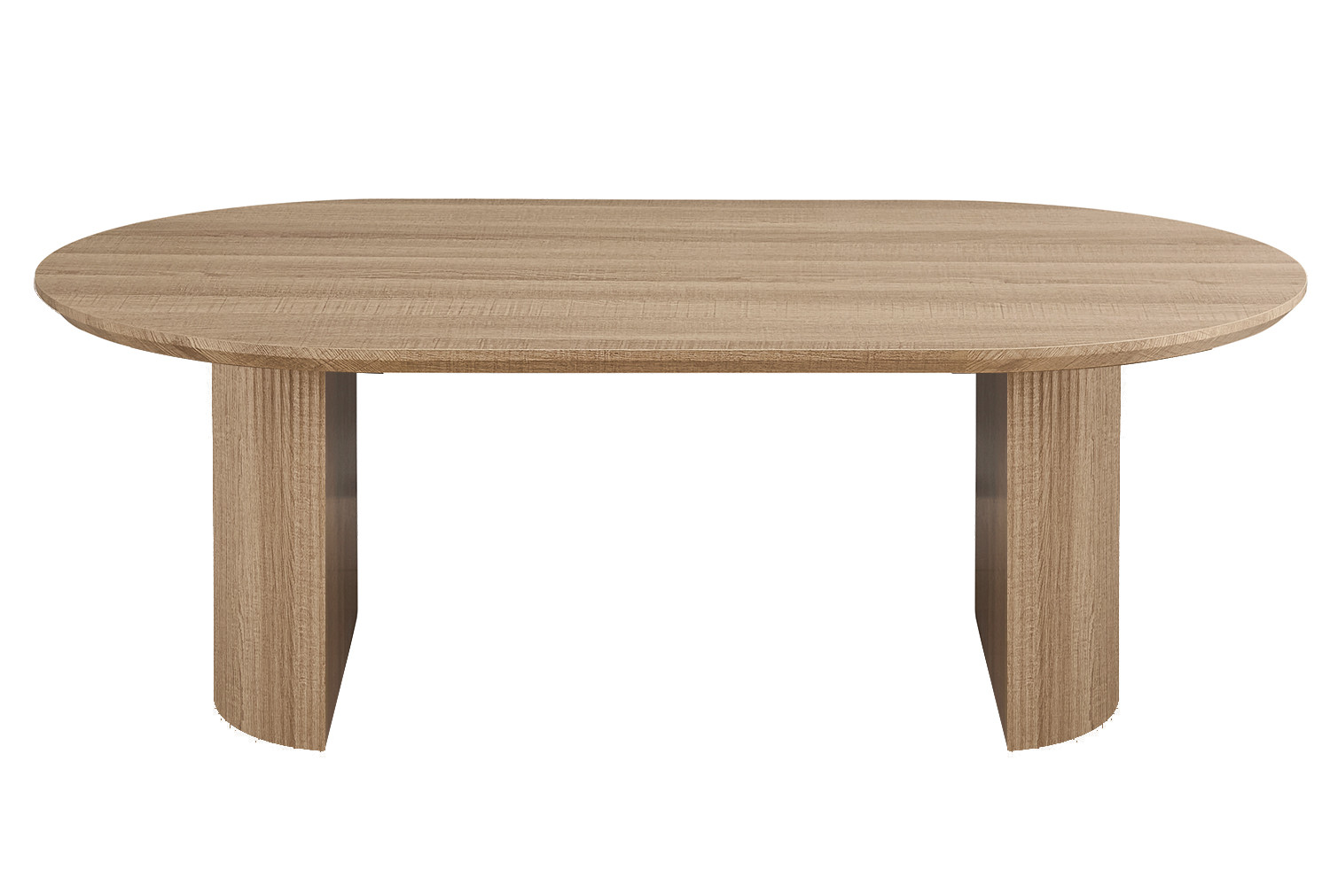 Table 'Lagos' 220 cm Ovale Décor Chêne Naturel – Image 2