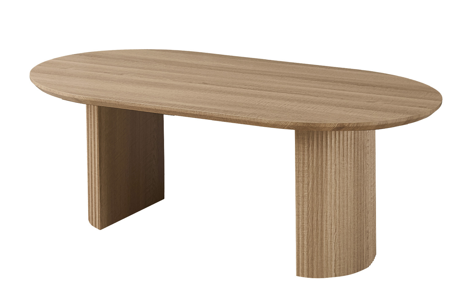 Table 'Lagos' 220 cm Ovale Décor Chêne Naturel – Image 3
