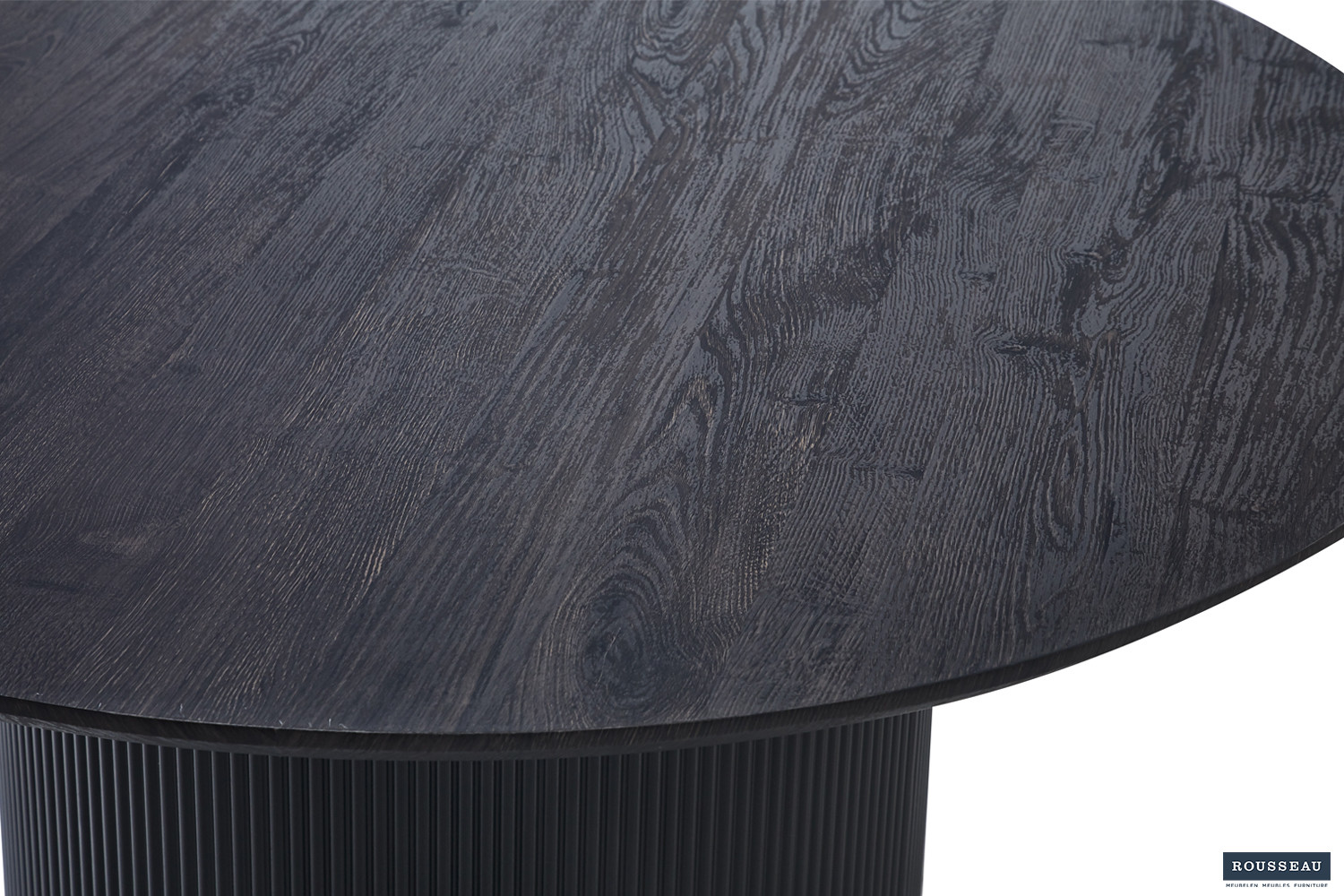 Table 'Lagos' 120 cm Ronde Décor Brun foncé – Image 4
