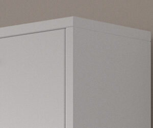 Alternative view of Rangement chaus. 'Carini' 4 tiroirs Blanc