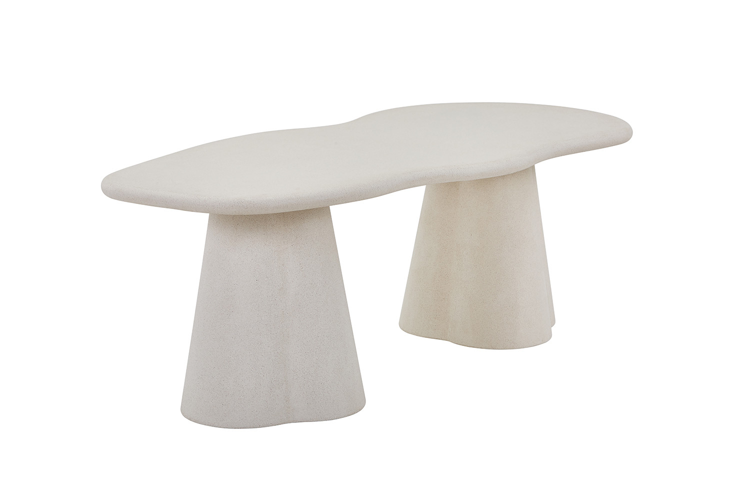 Table 'Faro' 220 cm Organique Ciment – Image 5