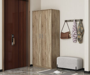 Rangement chaus. 'Mike' 2 portes Sonoma