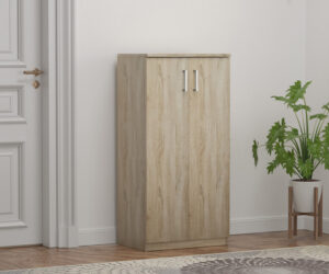 Rangement chaus. 'Maurice' 2 portes Décor Sonoma