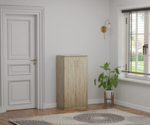 Alternative view of Rangement chaus. 'Maurice' 2 portes Décor Sonoma