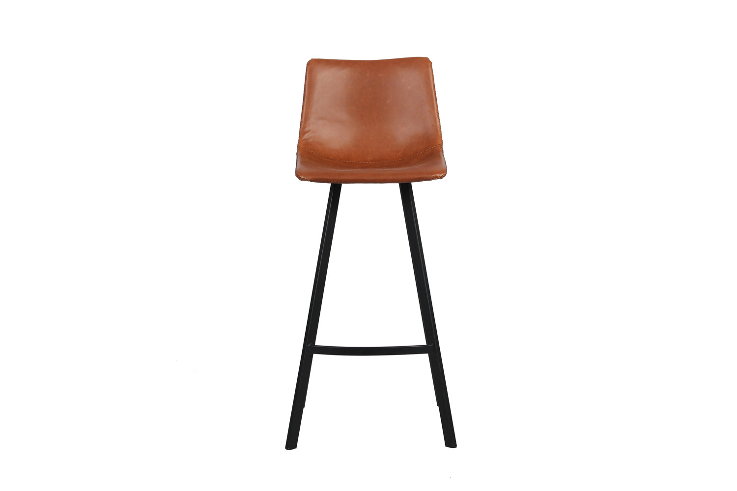 Tabouret de bar 'Ozan' PU Cognac – Image 3