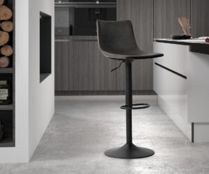 Alternative view of Tabouret de bar 'Trevi' PU Noir