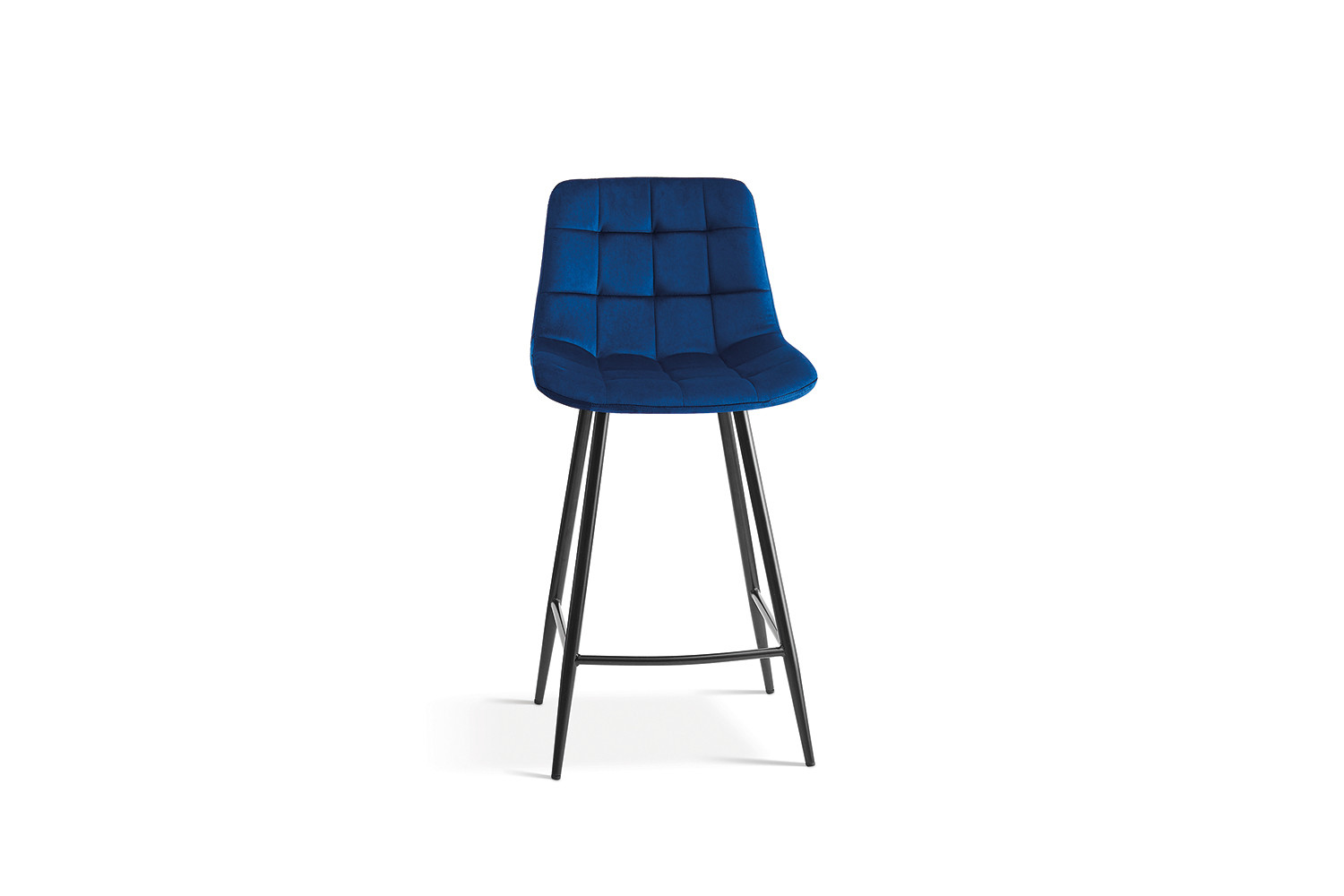 Chaise de comptoir 'Juta' Velours Bleu – Image 4