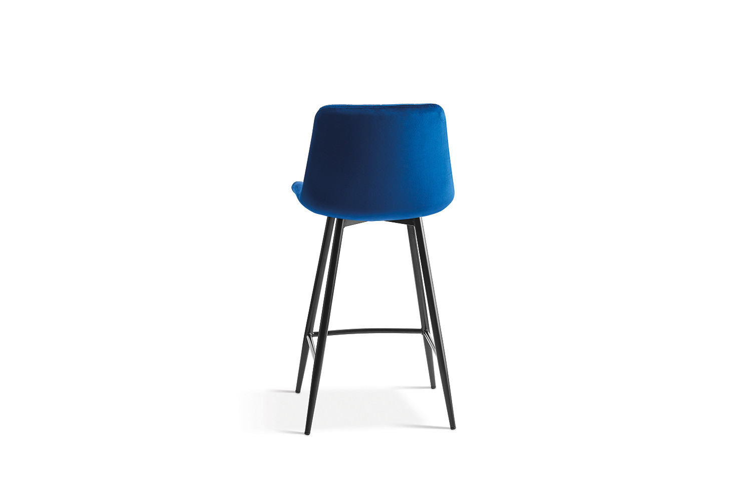 Chaise de comptoir 'Juta' Velours Bleu – Image 5